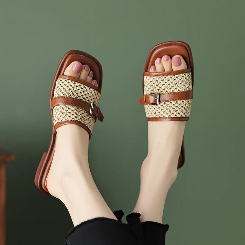 Chinelo Retrô Salto Alto Com Tiras - Maragogi Florelle
