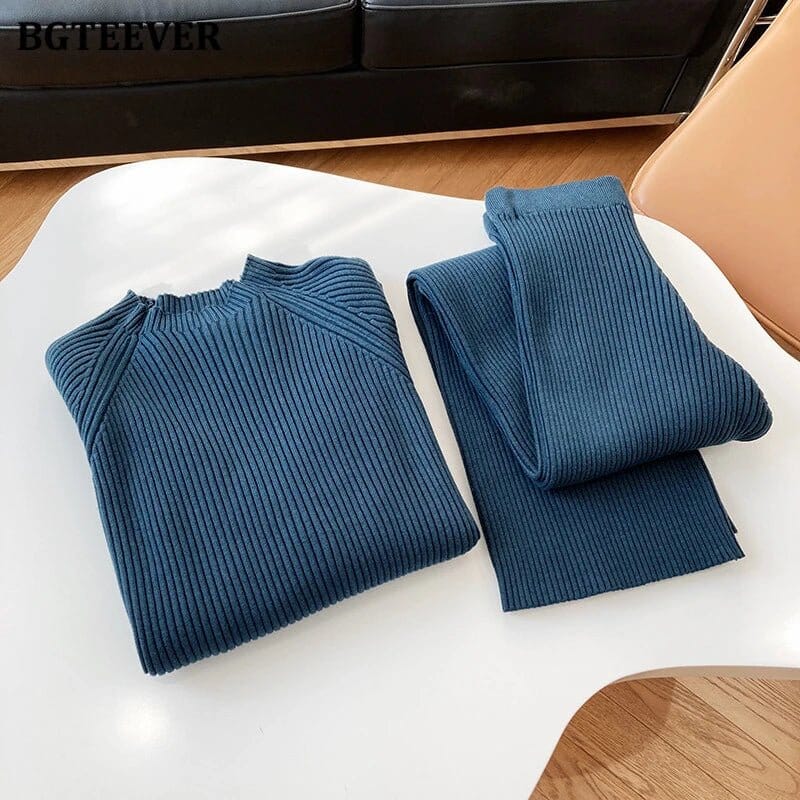 Conjunto Inverno Feminino - Calça e Blusa Manga Longa MODAFEMININA14 Florelle