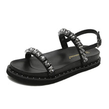 Sandália Papete - Cristal Florelle Preto 35 