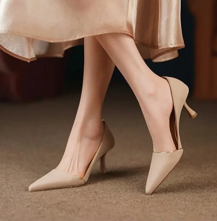 Sapato Feminino Salto Alto De Bico Fino - Marselha Florelle 