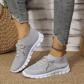 Tênis Feminino Anatômico - Comfort Florelle Cinza 33 