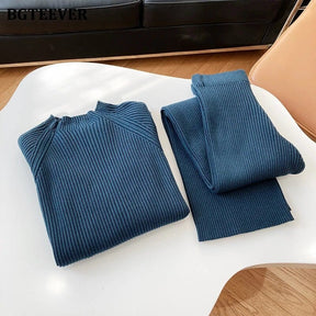 Conjunto Inverno Feminino - Calça e Blusa Manga Longa MODAFEMININA14 Florelle 